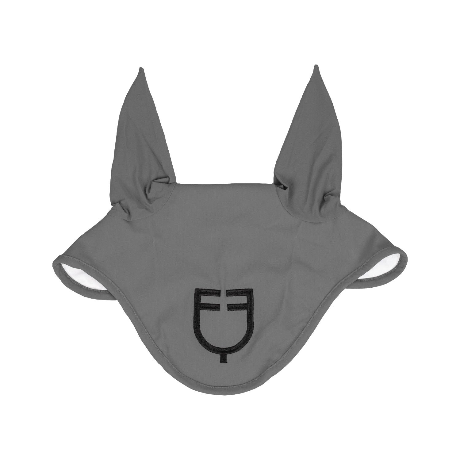 Fly veil stretch technical fabric with logo.