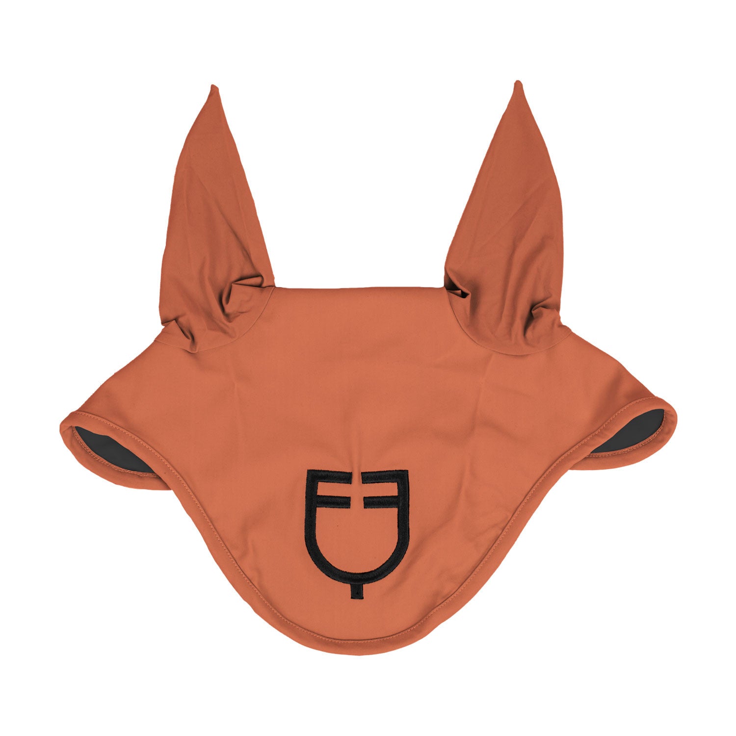Fly veil stretch technical fabric with logo.