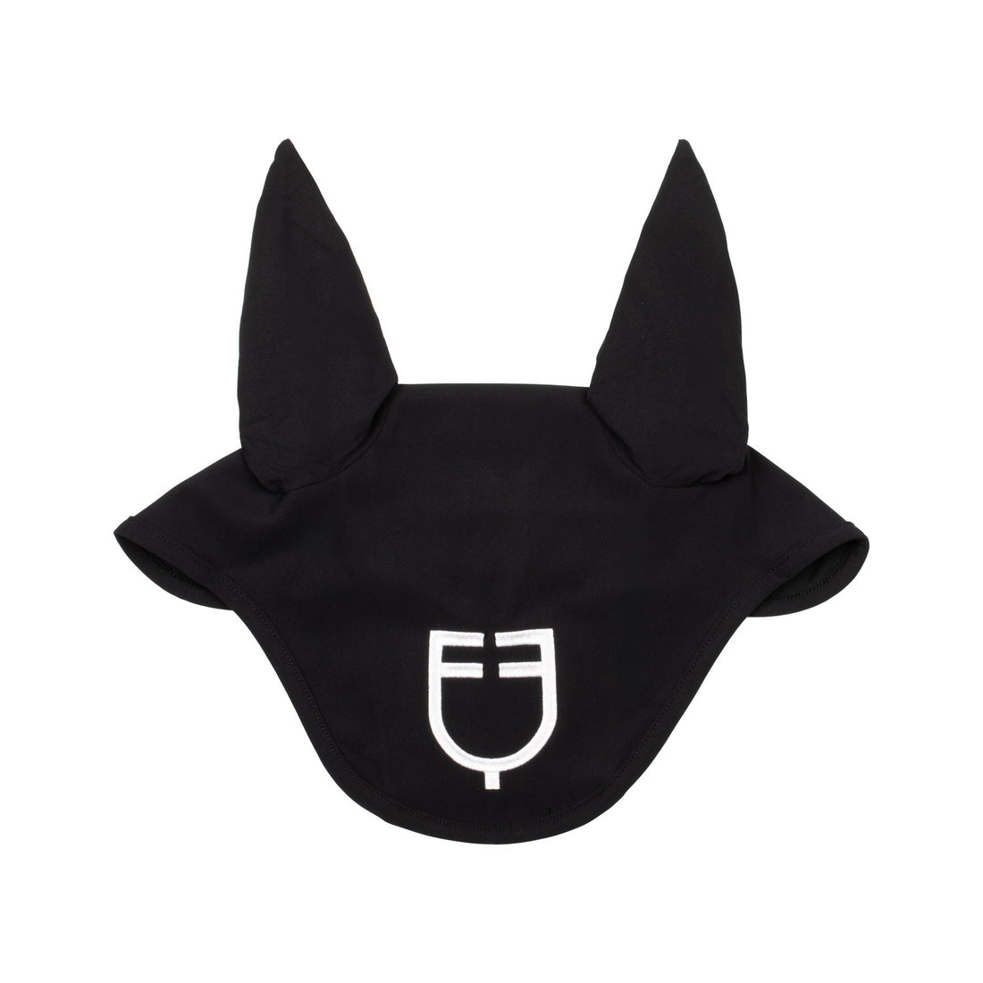 Fly veil stretch technical fabric with logo.