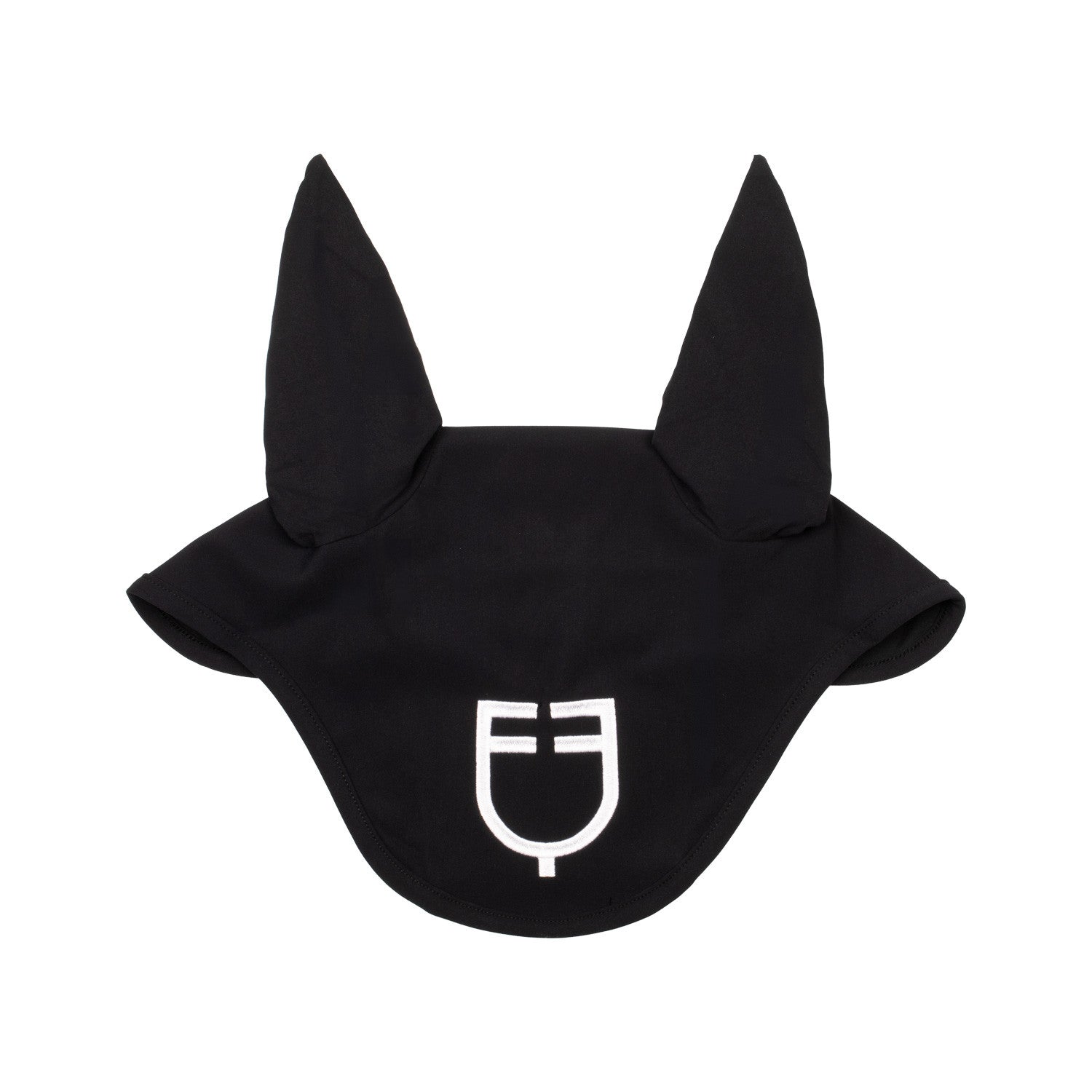 Fly veil stretch technical fabric with logo.
