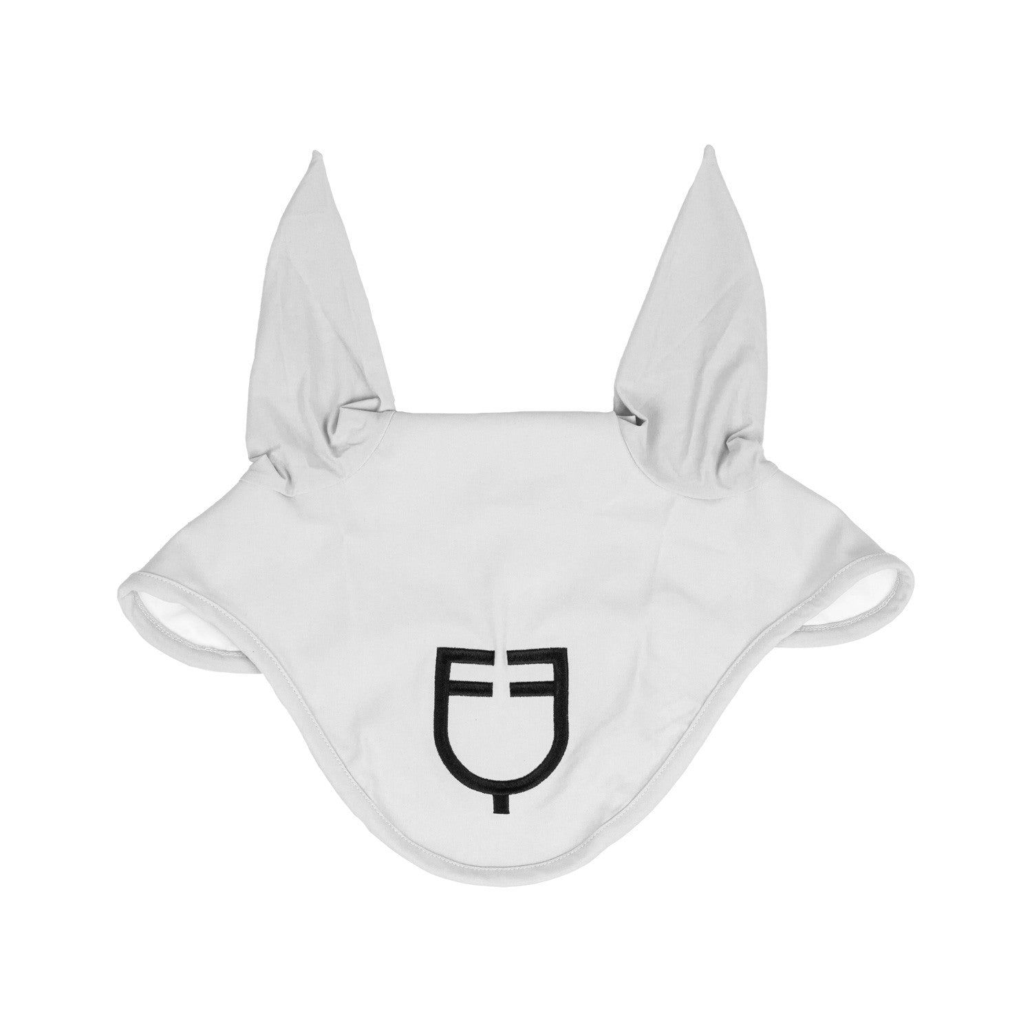 Fly veil stretch technical fabric with logo.