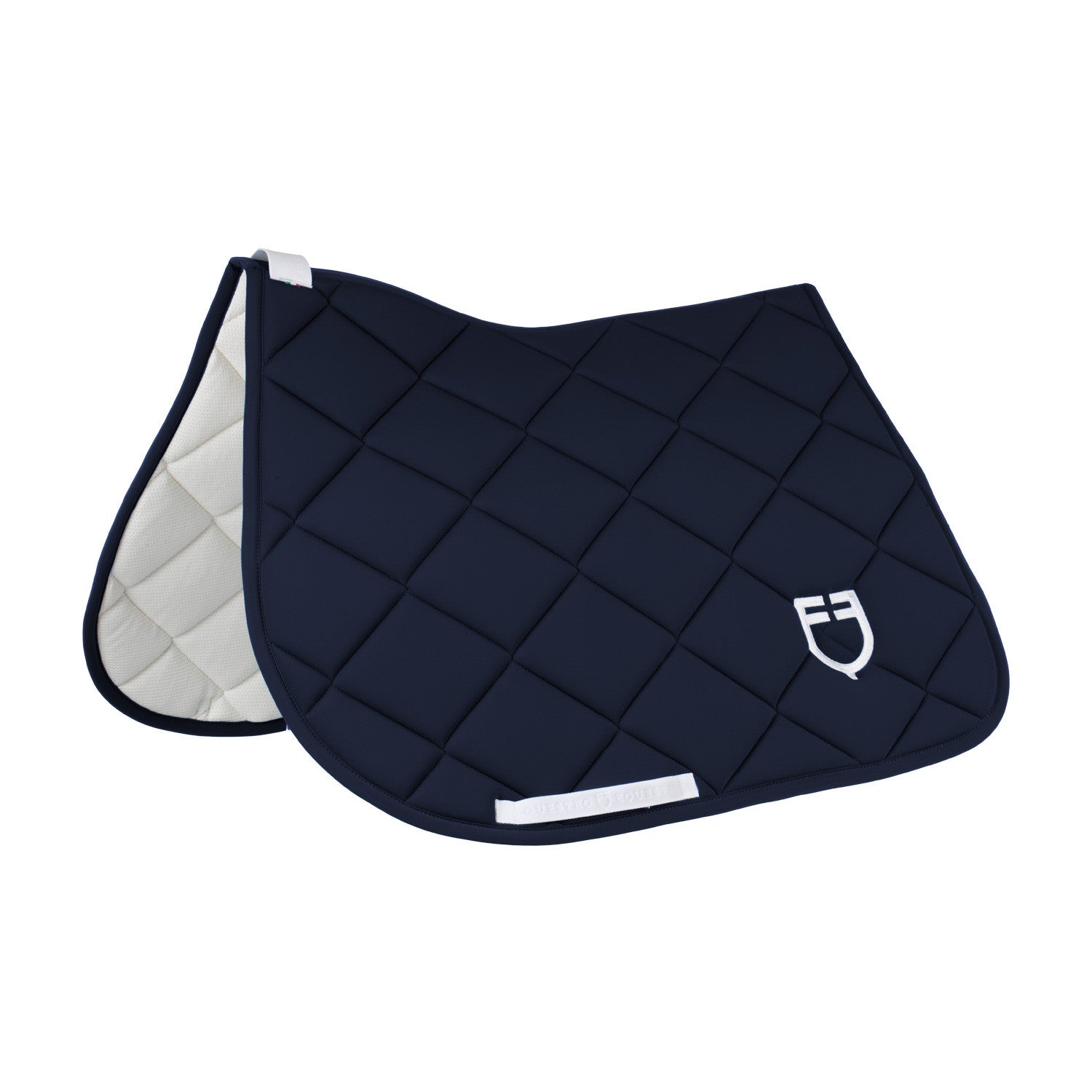 Padded GP jumping saddle pad with honeycomb inside.