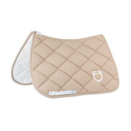 Padded GP jumping saddle pad with honeycomb inside.