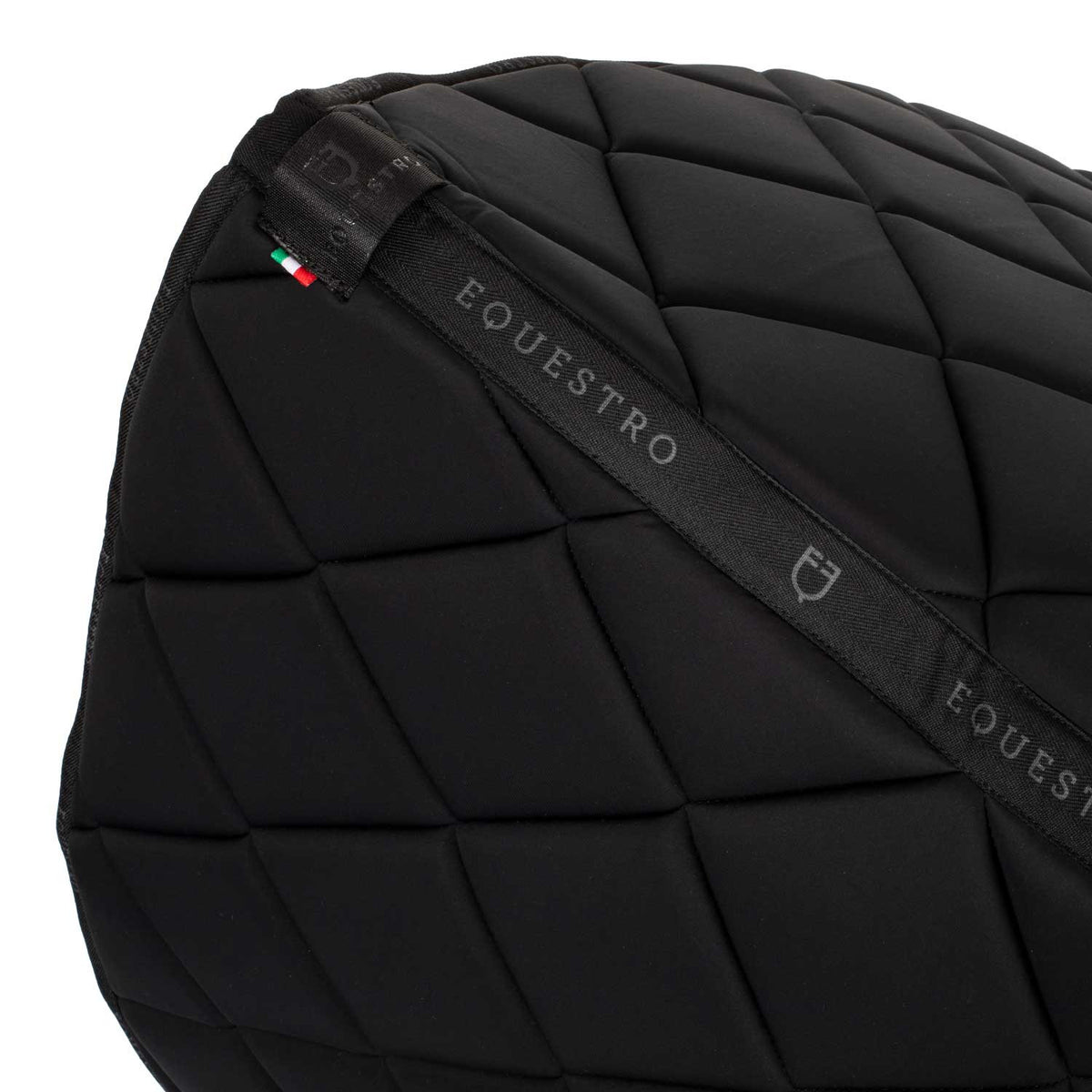 Equestro Quilted Dressage Saddle Pad With Rhinestone Logo