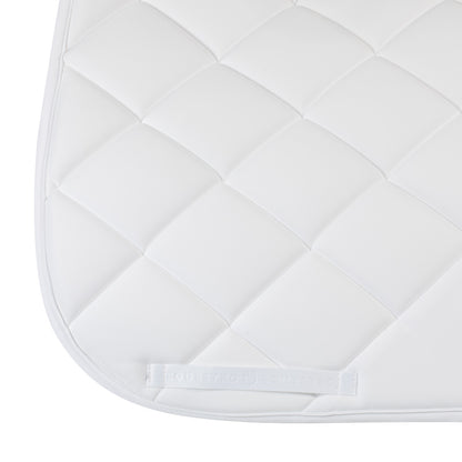 Equestro Quilted Dressage Saddle Pad With Rhinestone Logo