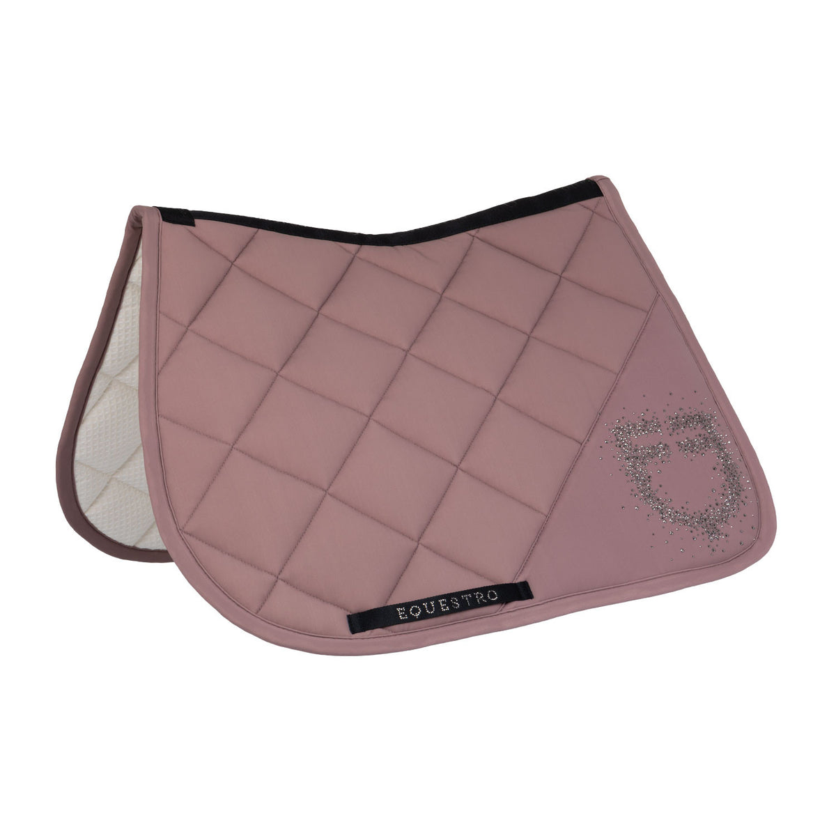 Equestro Jumping Saddle Pad With Rhinestone Logo