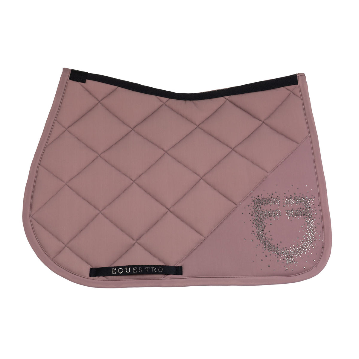 Equestro Jumping Saddle Pad With Rhinestone Logo