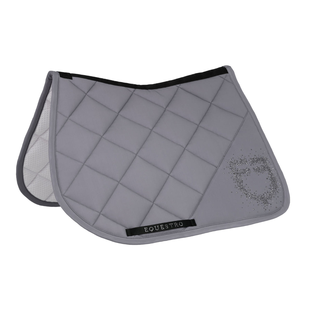 Equestro Jumping Saddle Pad With Rhinestone Logo