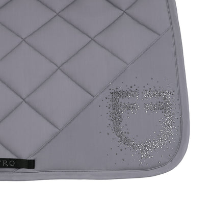 Equestro Jumping Saddle Pad With Rhinestone Logo
