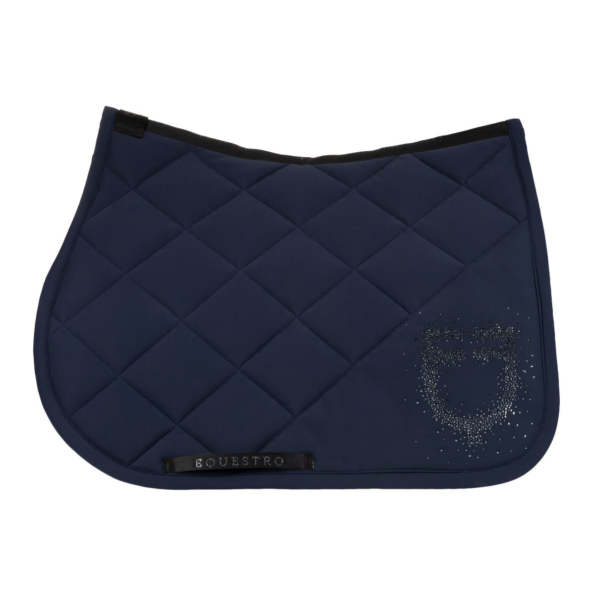 Equestro Jumping Saddle Pad With Rhinestone Logo