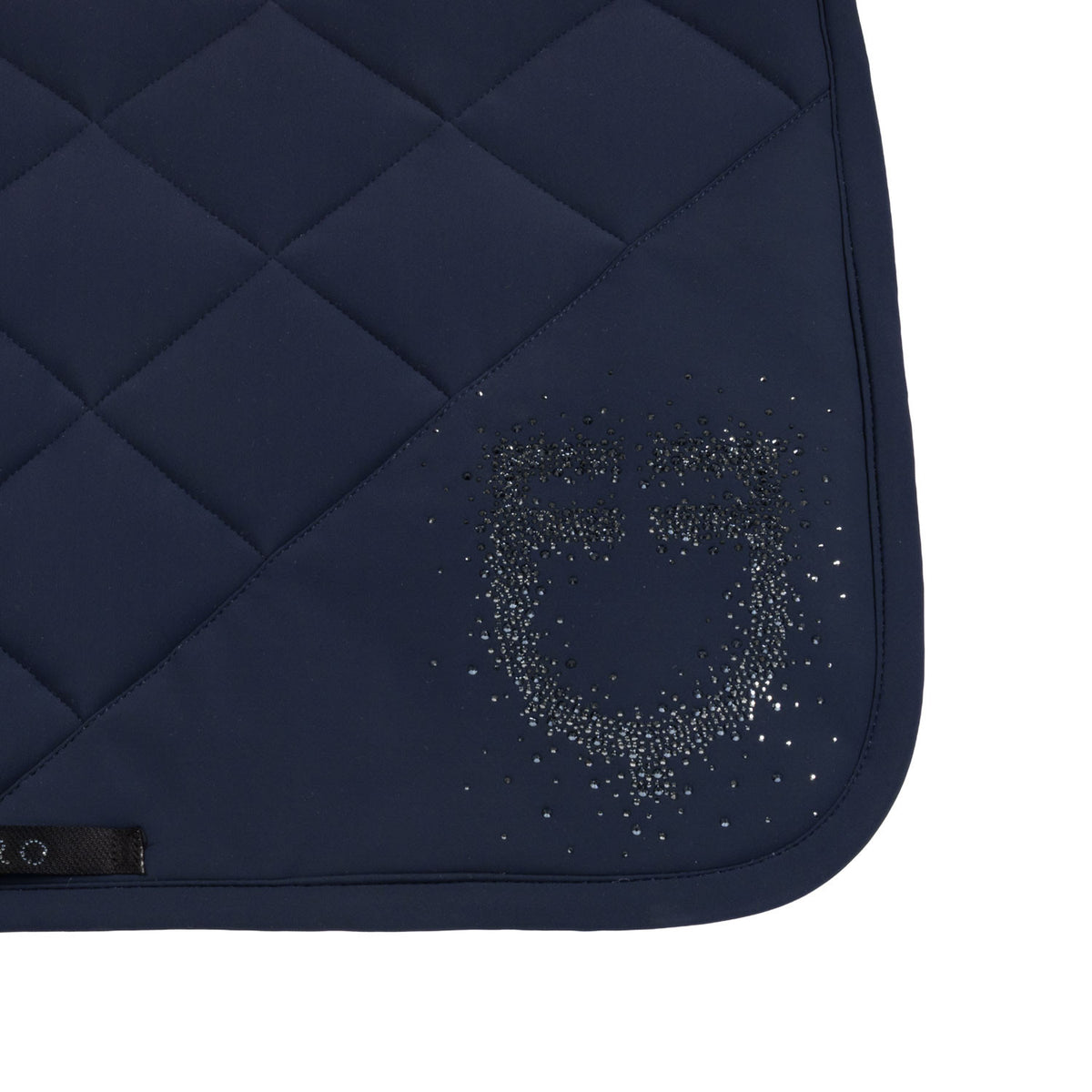 Equestro Jumping Saddle Pad With Rhinestone Logo