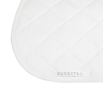 Equestro Jumping Saddle Pad With Rhinestone Logo