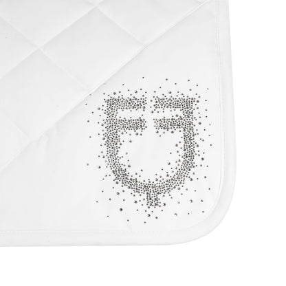 Equestro Jumping Saddle Pad With Rhinestone Logo