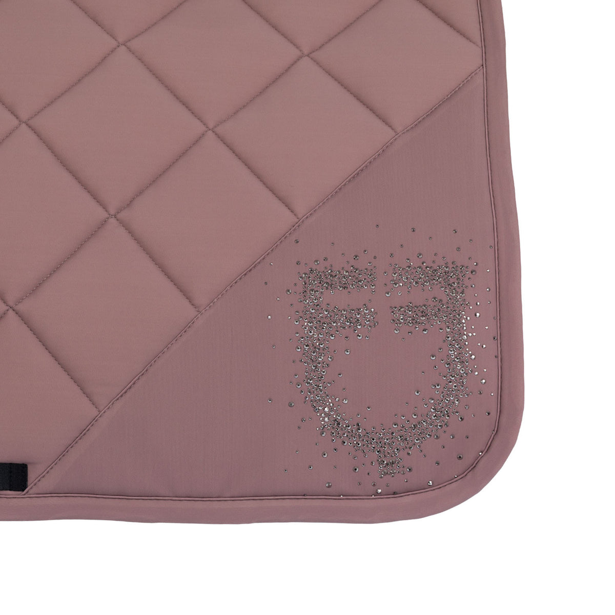 Equestro Dressage Saddle Pad With Rhinestone Logo
