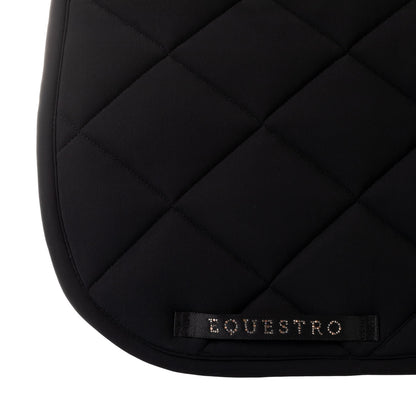Equestro Dressage Saddle Pad With Rhinestone Logo