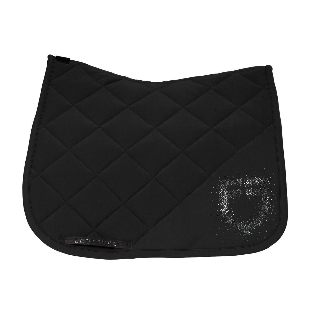 Equestro Dressage Saddle Pad With Rhinestone Logo