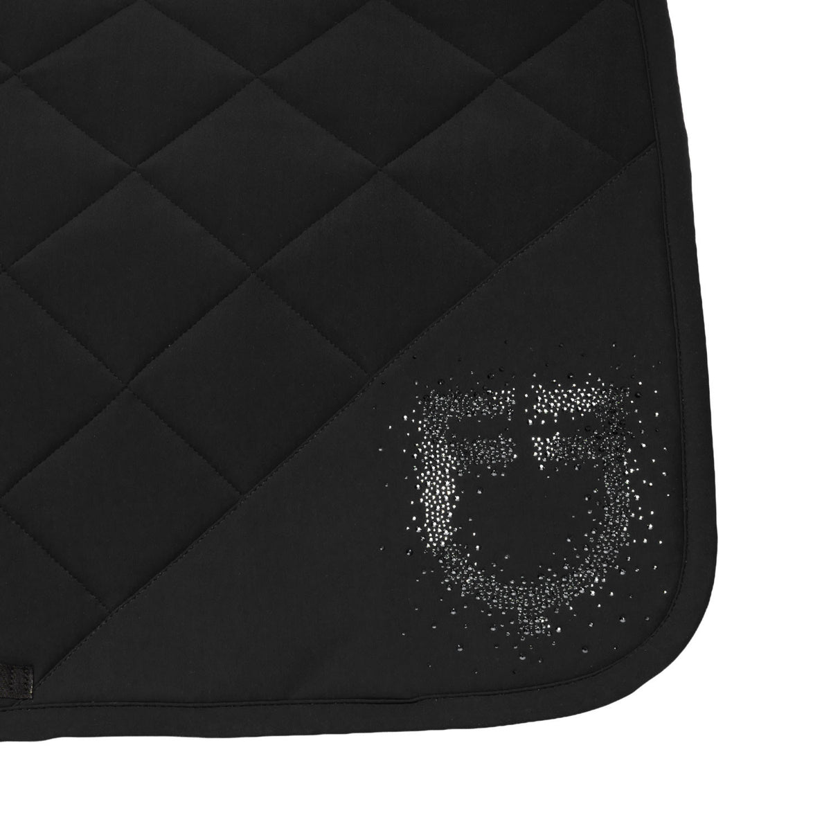 Equestro Dressage Saddle Pad With Rhinestone Logo