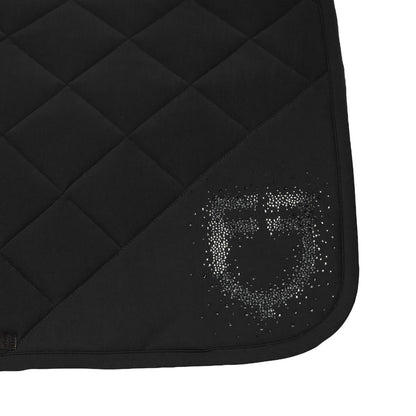 Equestro Dressage Saddle Pad With Rhinestone Logo