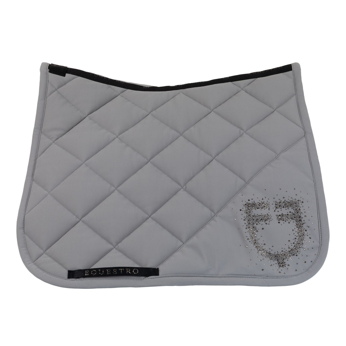 Equestro Dressage Saddle Pad With Rhinestone Logo