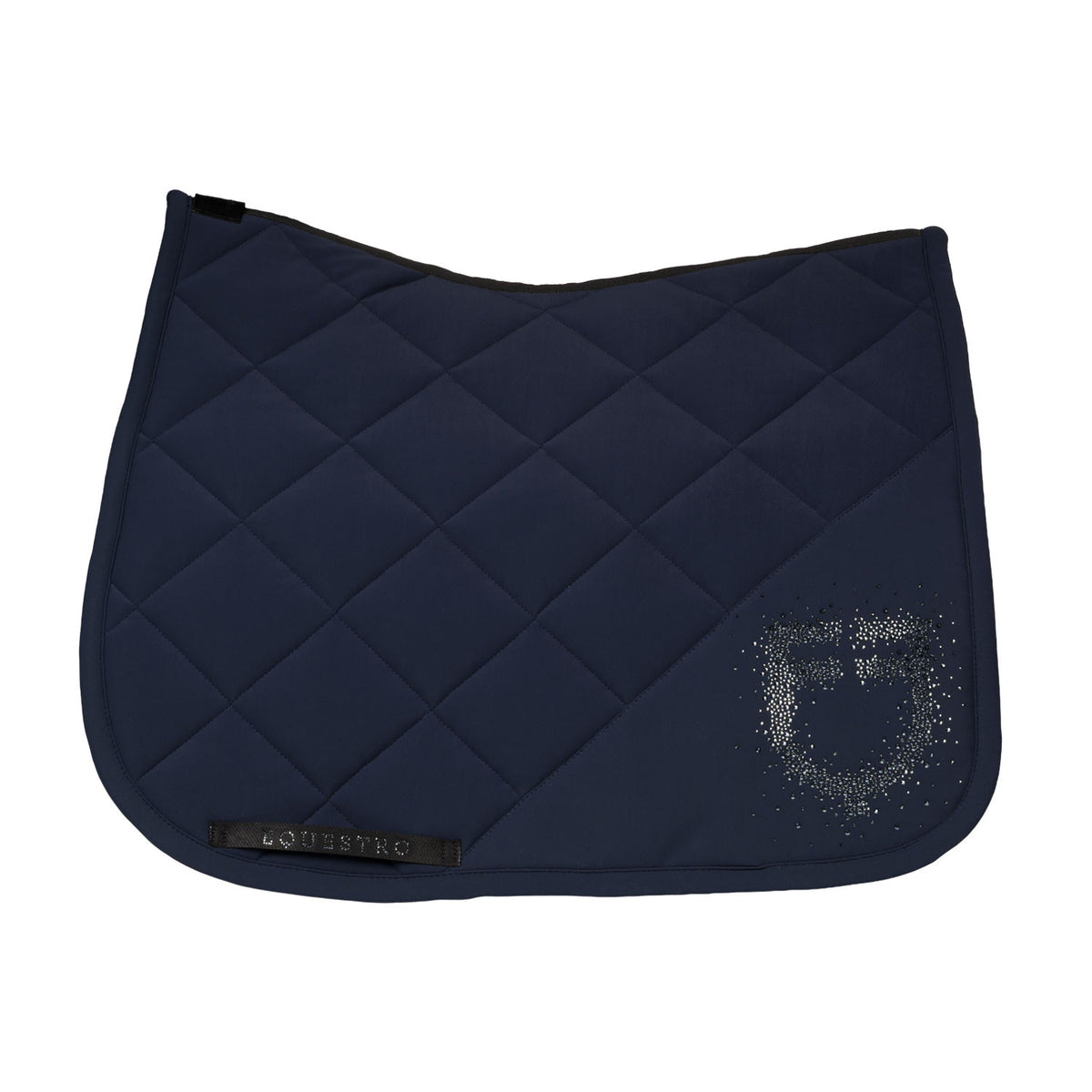 Equestro Dressage Saddle Pad With Rhinestone Logo