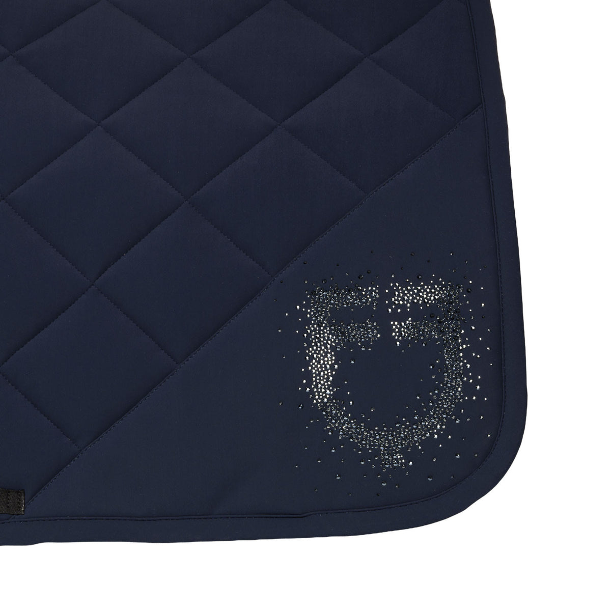 Equestro Dressage Saddle Pad With Rhinestone Logo