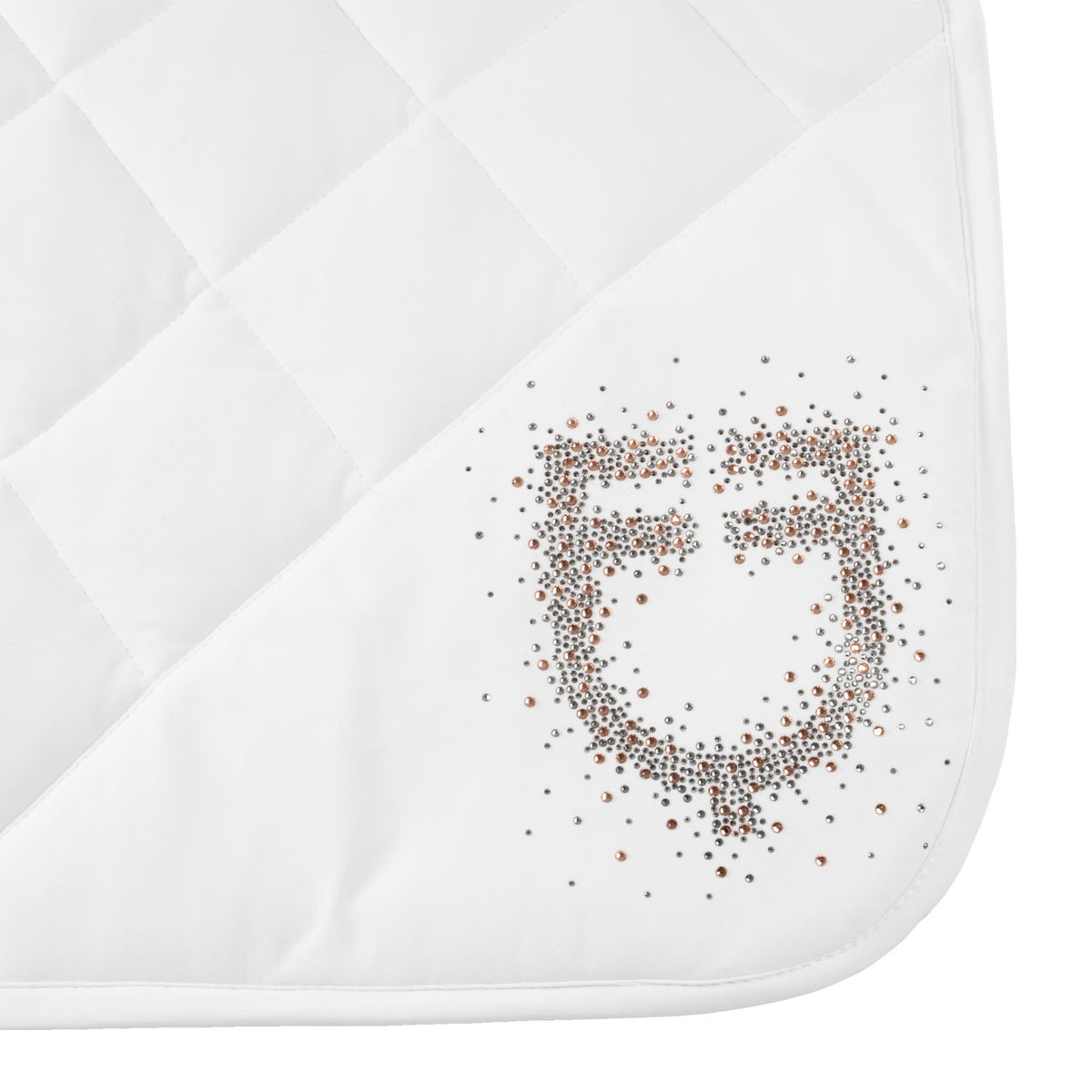 Equestro Dressage Saddle Pad With Rhinestone Logo