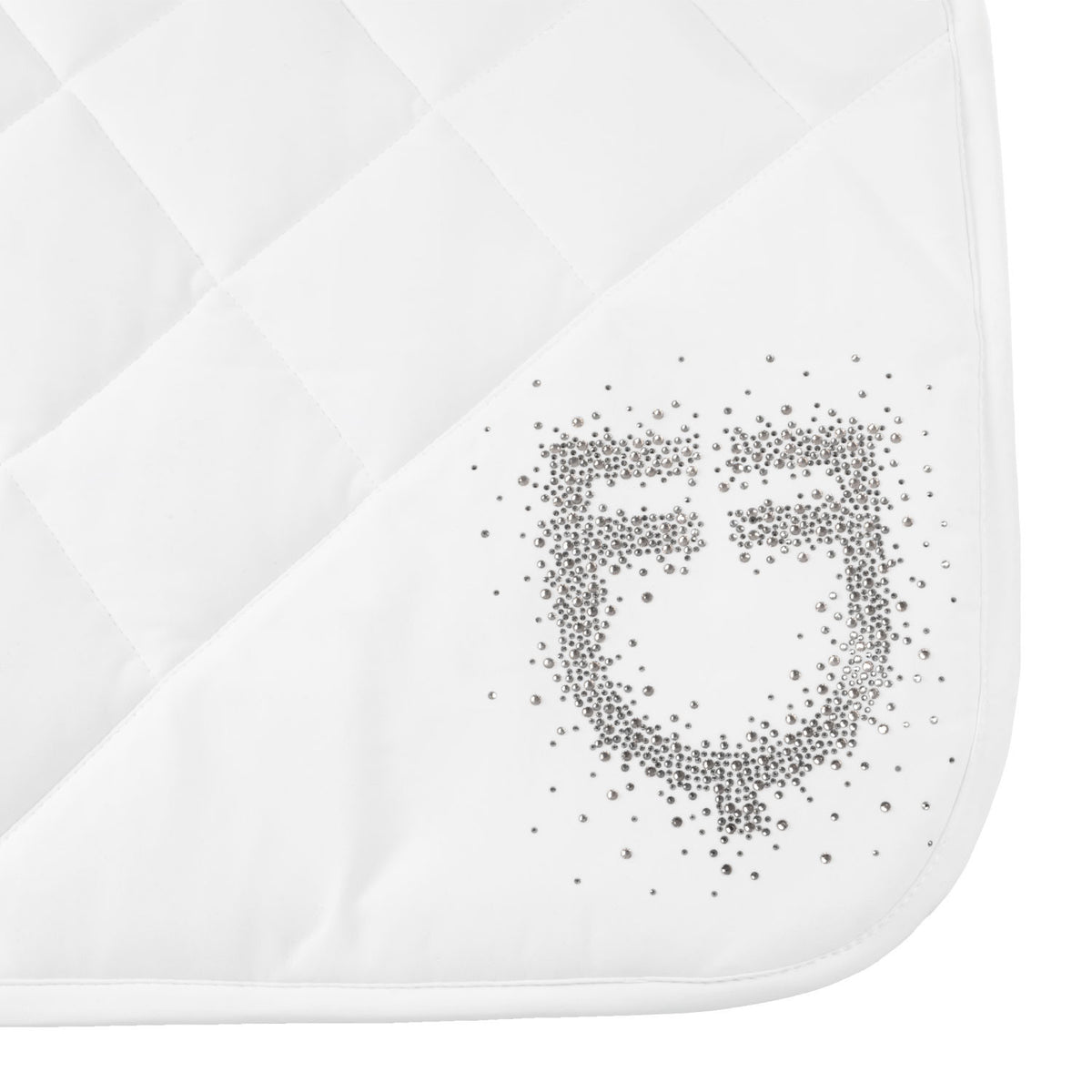 Equestro Dressage Saddle Pad With Rhinestone Logo