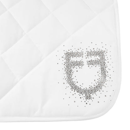 Equestro Dressage Saddle Pad With Rhinestone Logo