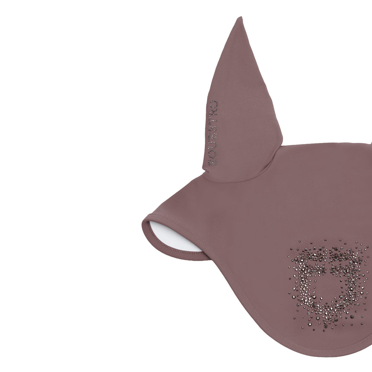 Equestro Fly Veil In Technical Fabric With Rhinestone Logo