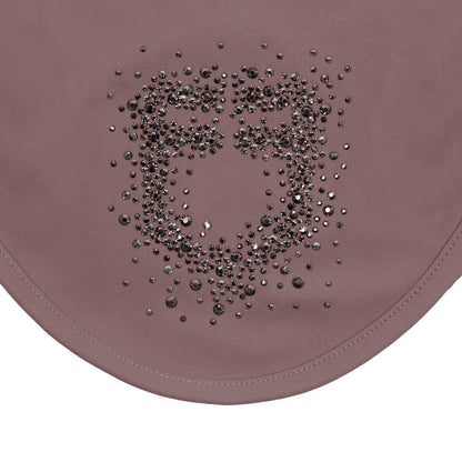 Equestro Fly Veil In Technical Fabric With Rhinestone Logo