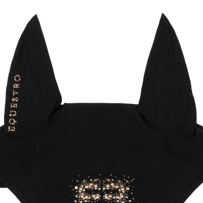 Equestro Fly Veil In Technical Fabric With Rhinestone Logo