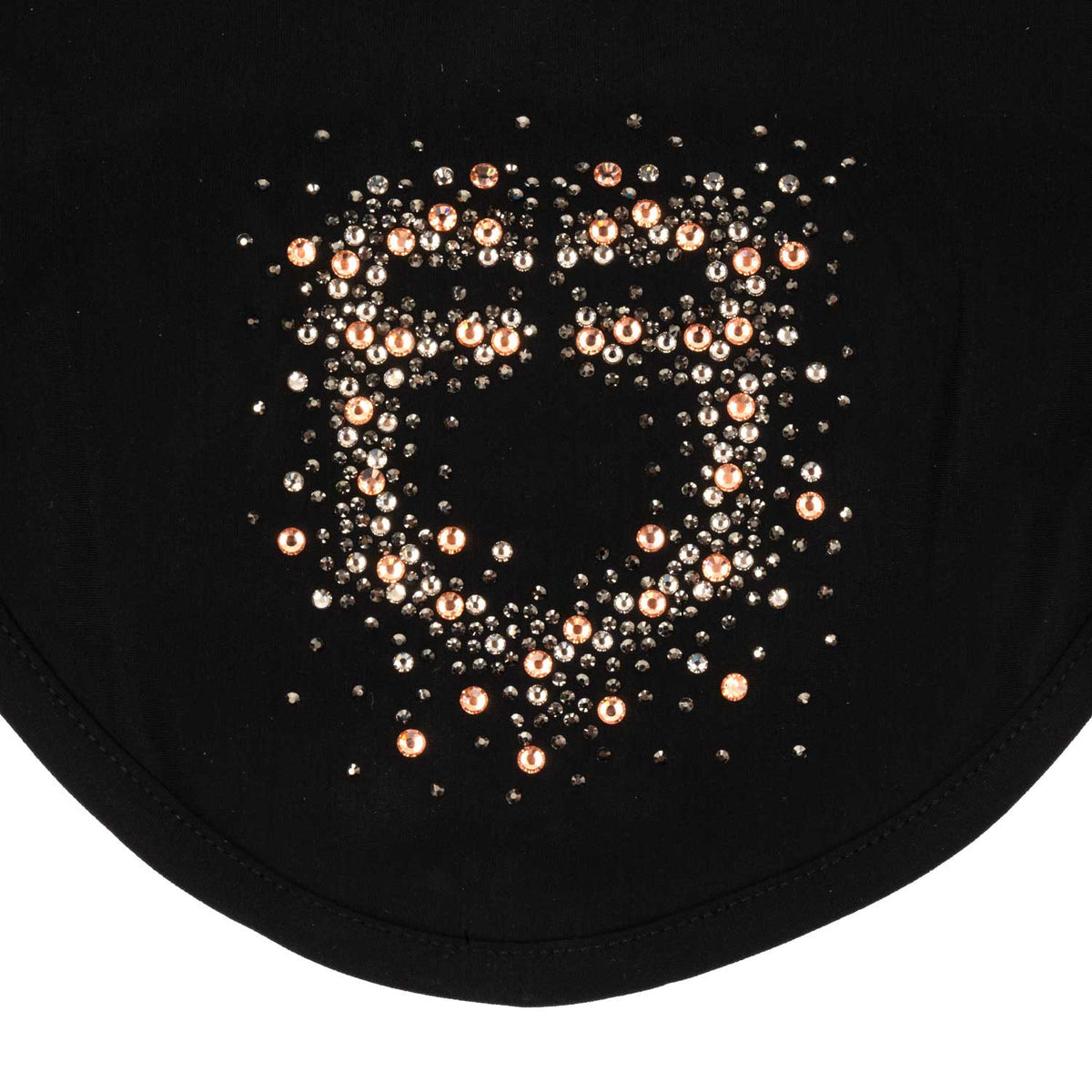 Equestro Fly Veil In Technical Fabric With Rhinestone Logo