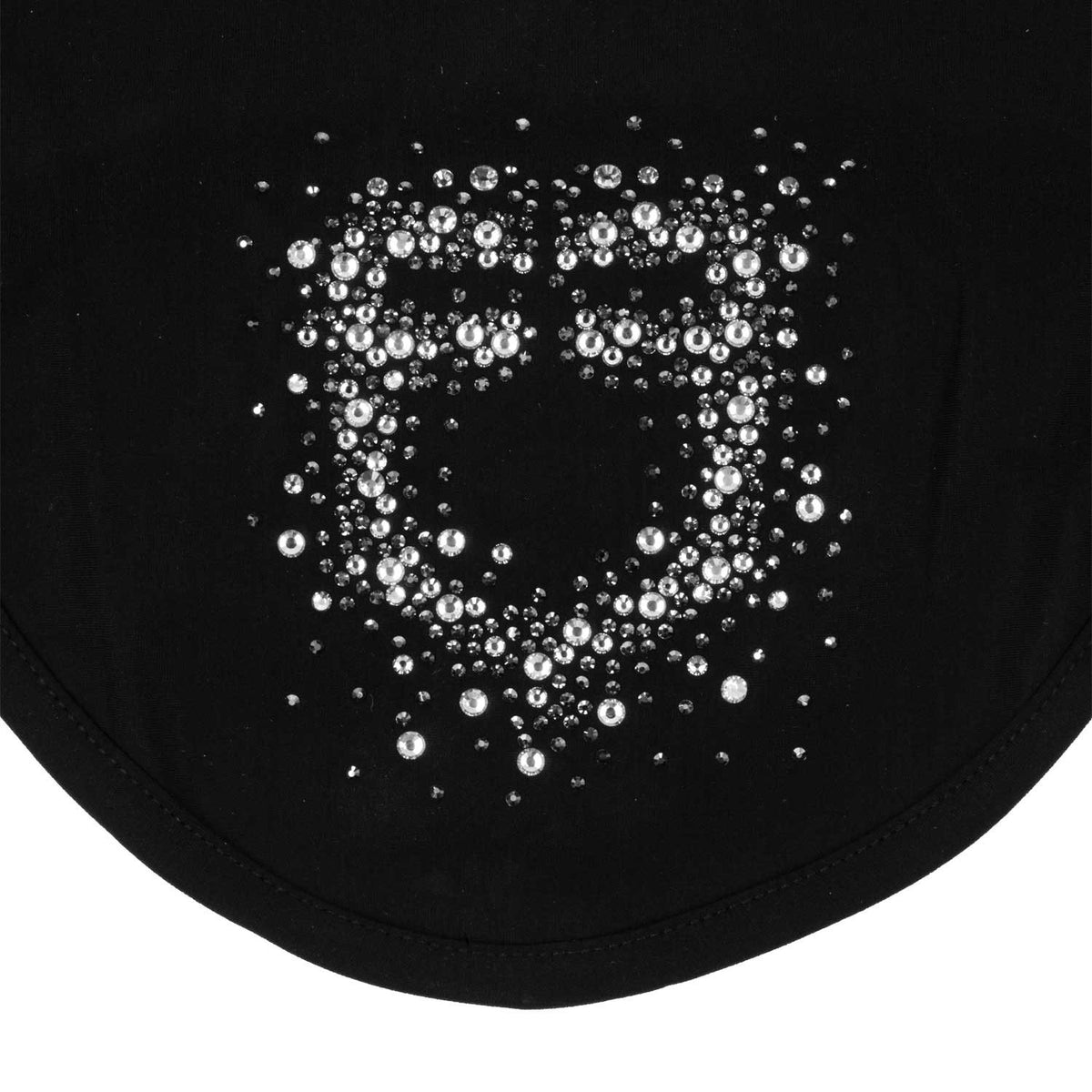 Equestro Fly Veil In Technical Fabric With Rhinestone Logo