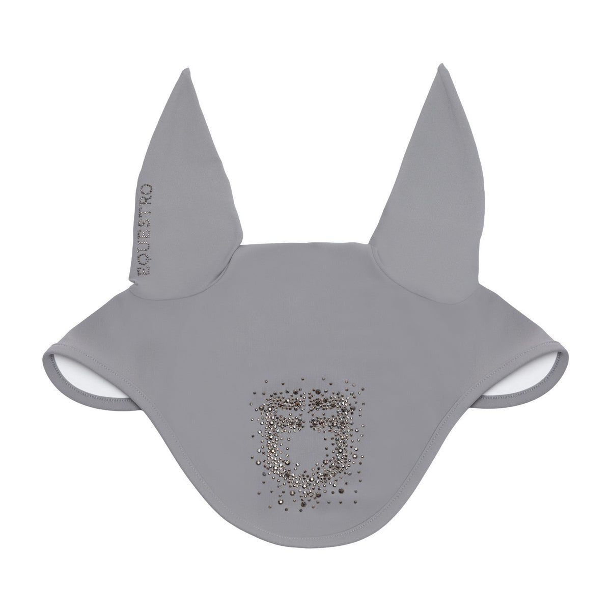 Equestro Fly Veil In Technical Fabric With Rhinestone Logo