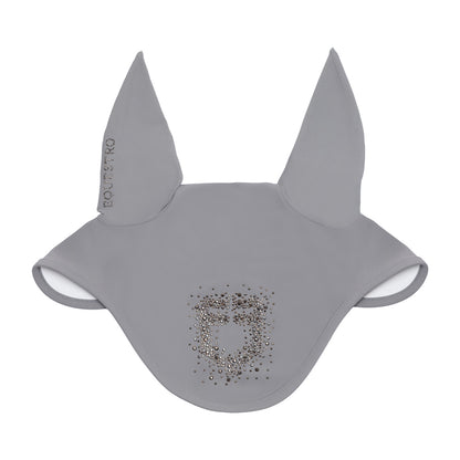 Equestro Fly Veil In Technical Fabric With Rhinestone Logo