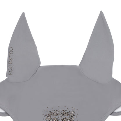 Equestro Fly Veil In Technical Fabric With Rhinestone Logo