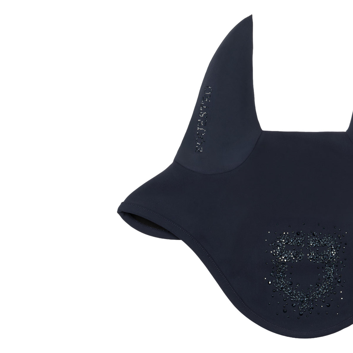 Equestro Fly Veil In Technical Fabric With Rhinestone Logo