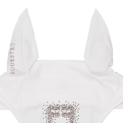 Equestro Fly Veil In Technical Fabric With Rhinestone Logo