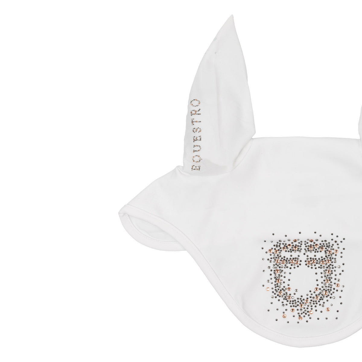 Equestro Fly Veil In Technical Fabric With Rhinestone Logo