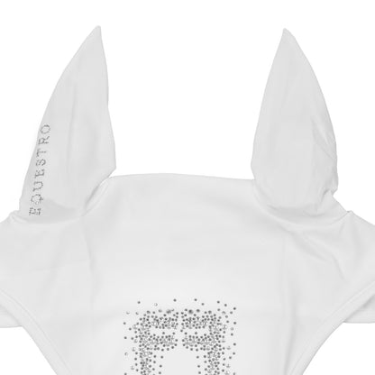 Equestro Fly Veil In Technical Fabric With Rhinestone Logo