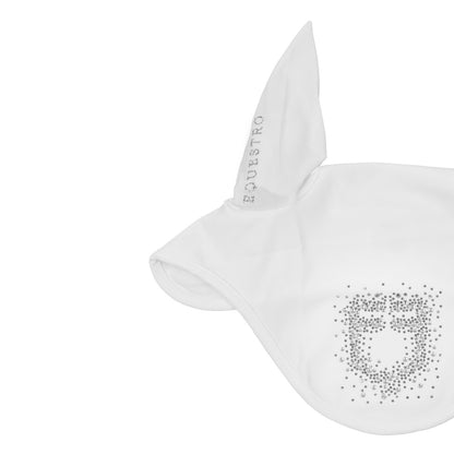 Equestro Fly Veil In Technical Fabric With Rhinestone Logo