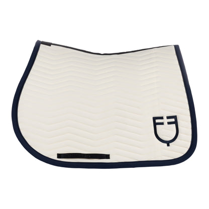 Equestro Wave Quilting Jumping Saddle Pad In Technical Fabric