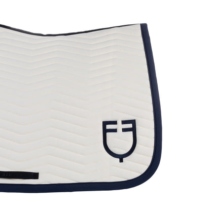 Equestro Wave Quilting Jumping Saddle Pad In Technical Fabric