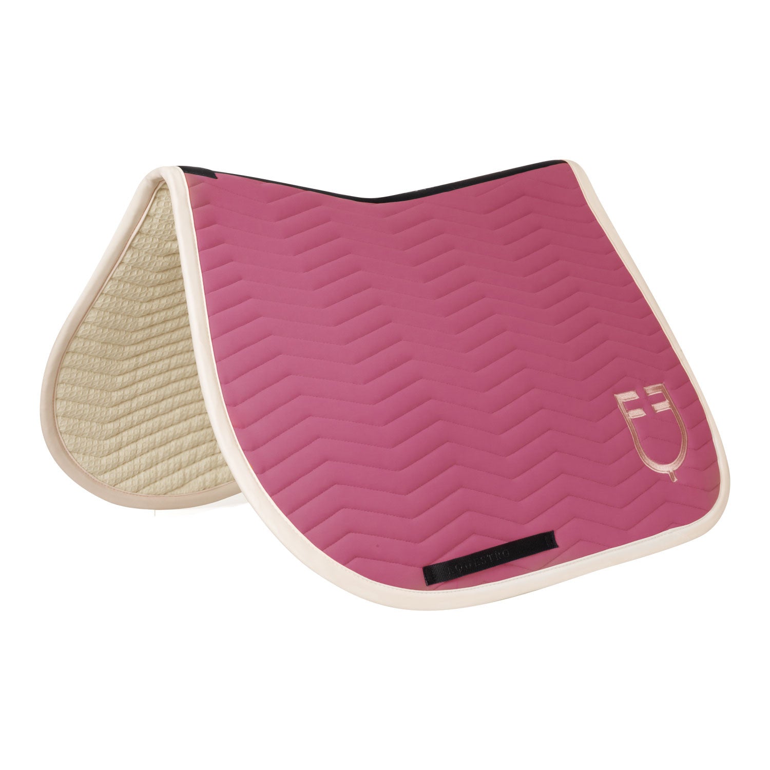 Wave Quilting jumping saddle pad in technical fabric.