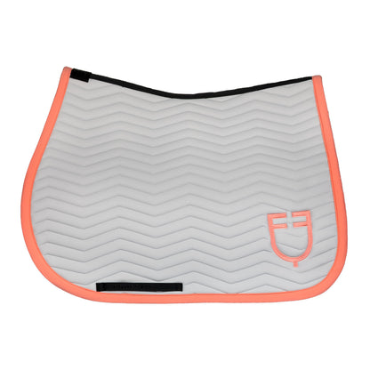 Equestro Wave Quilting Jumping Saddle Pad In Technical Fabric
