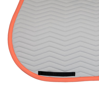 Equestro Wave Quilting Jumping Saddle Pad In Technical Fabric