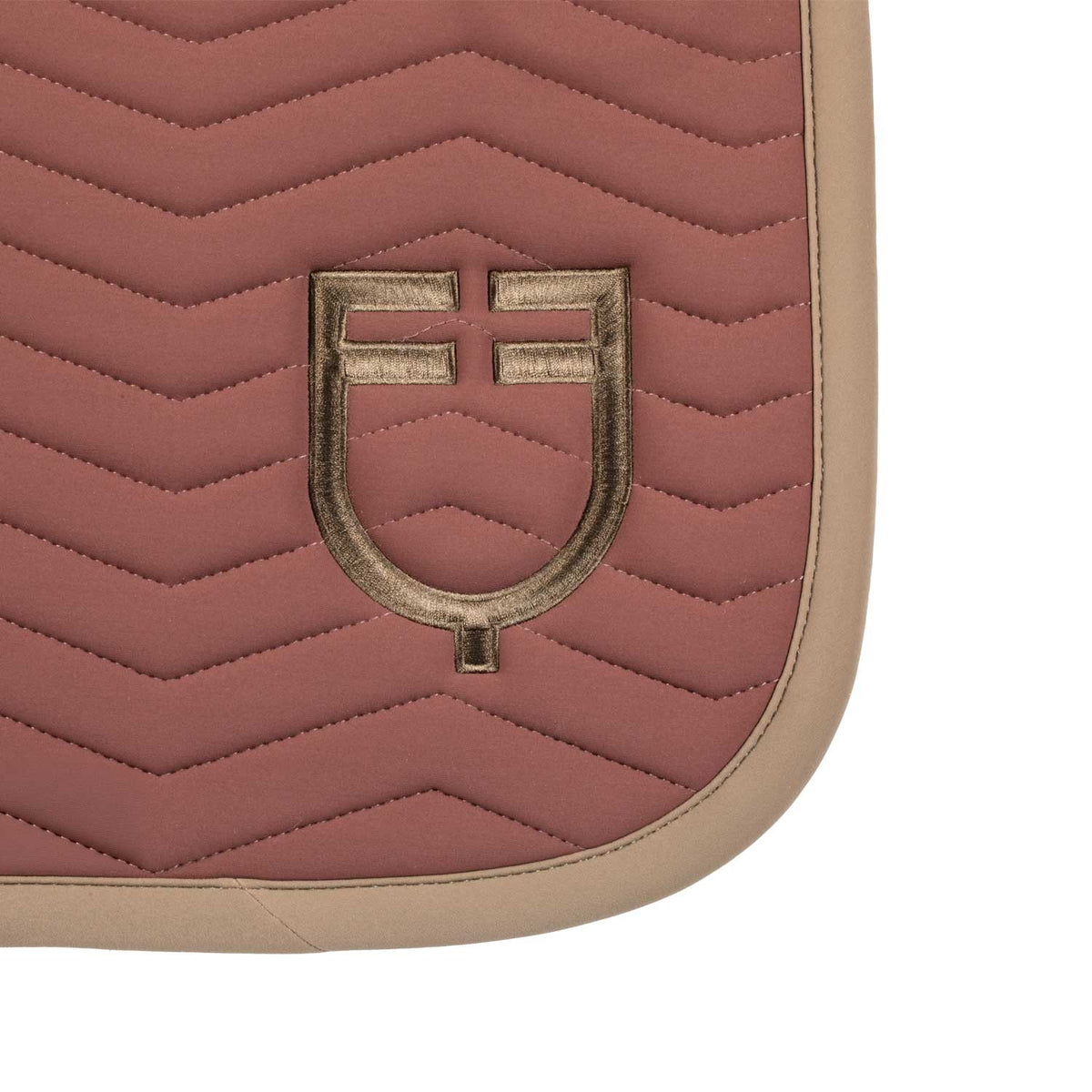 Equestro Wave Quilting Jumping Saddle Pad In Technical Fabric