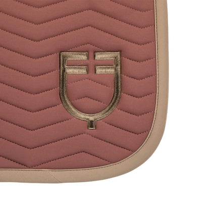 Equestro Wave Quilting Jumping Saddle Pad In Technical Fabric