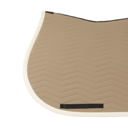 Equestro Wave Quilting Jumping Saddle Pad In Technical Fabric