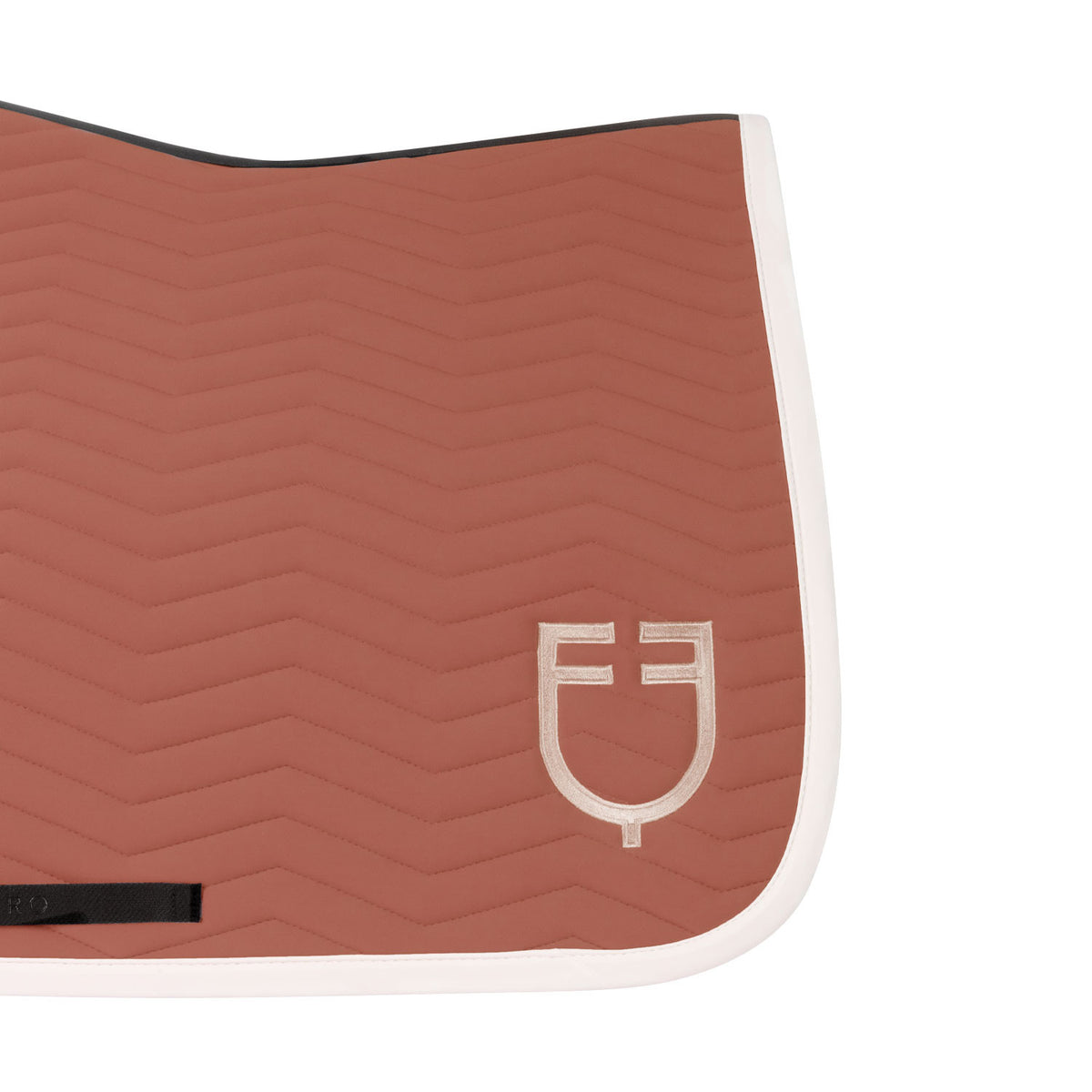 Equestro Wave Quilting Jumping Saddle Pad In Technical Fabric